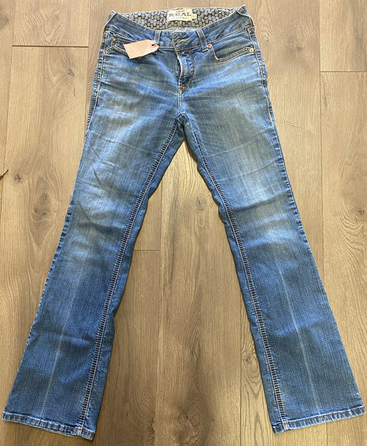 28R Ariat Real Denim Perfect Rise Boot Jeans