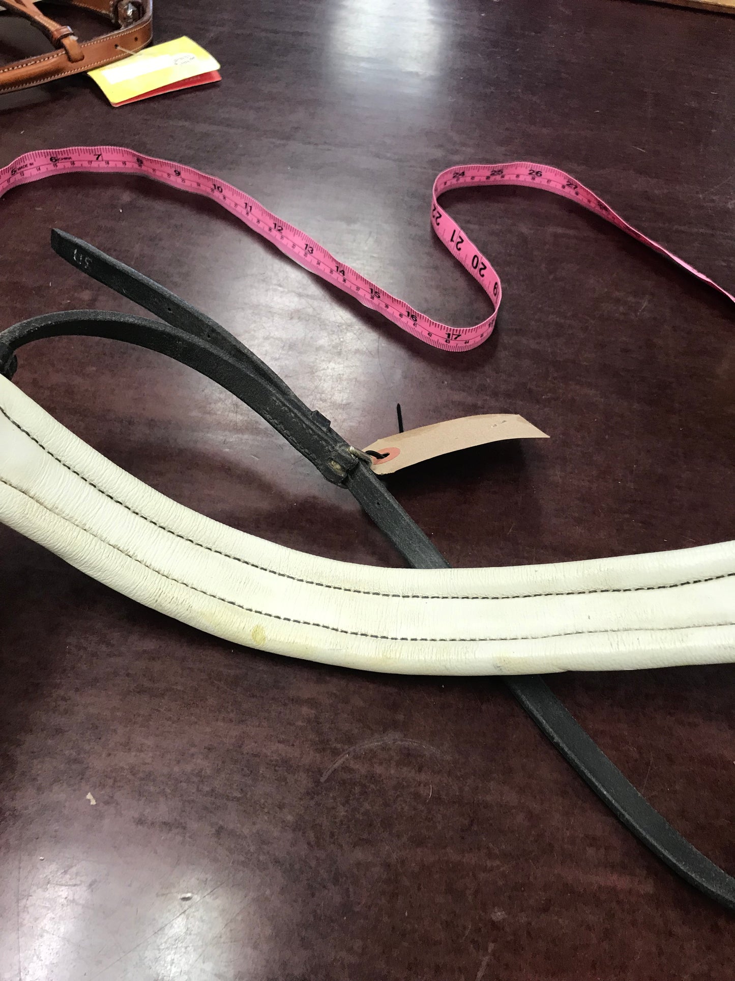 Passier white padded crank noseband