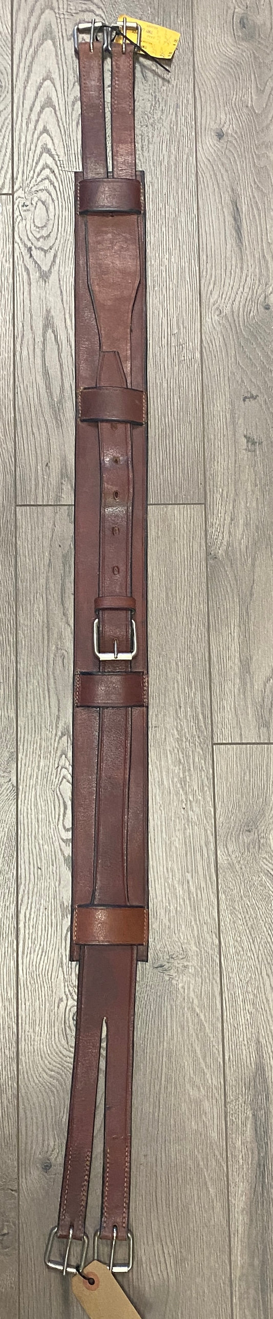 49”-58” Tory Brown Leather Adjustable Girth