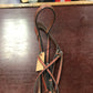 O/S size fancy raised snaffle bridle