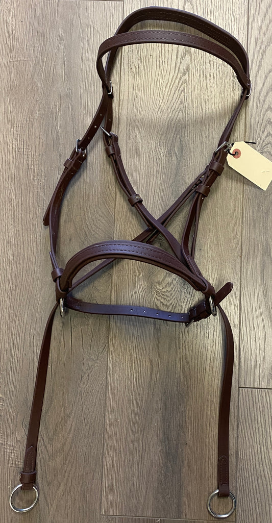 Brown Biothane Bitless Bridle