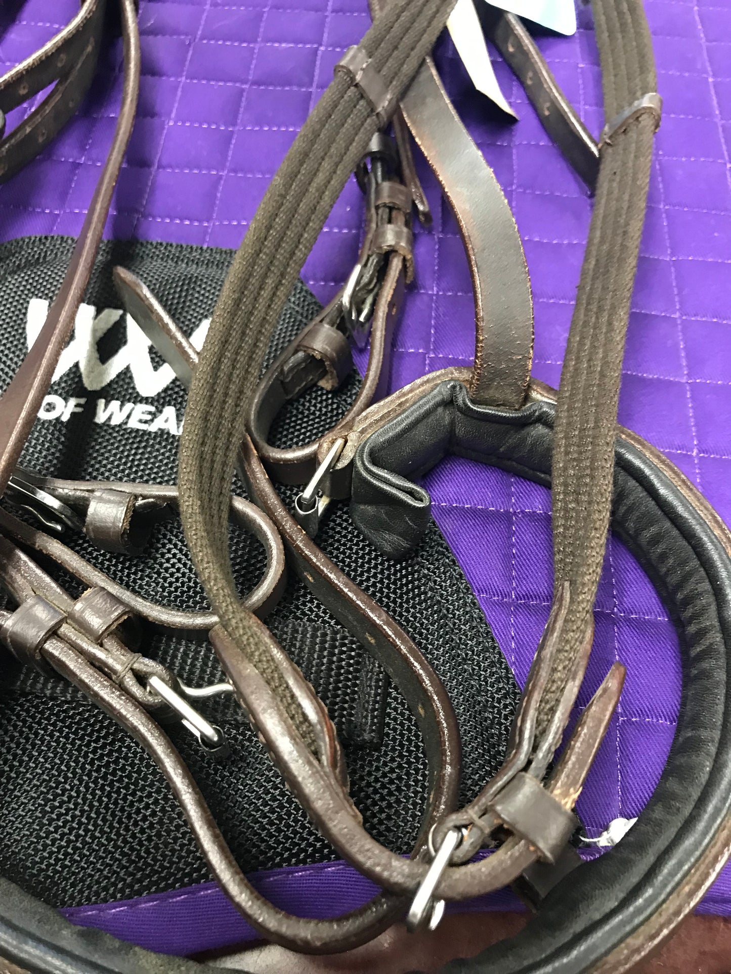 Pony brown dressage bridle