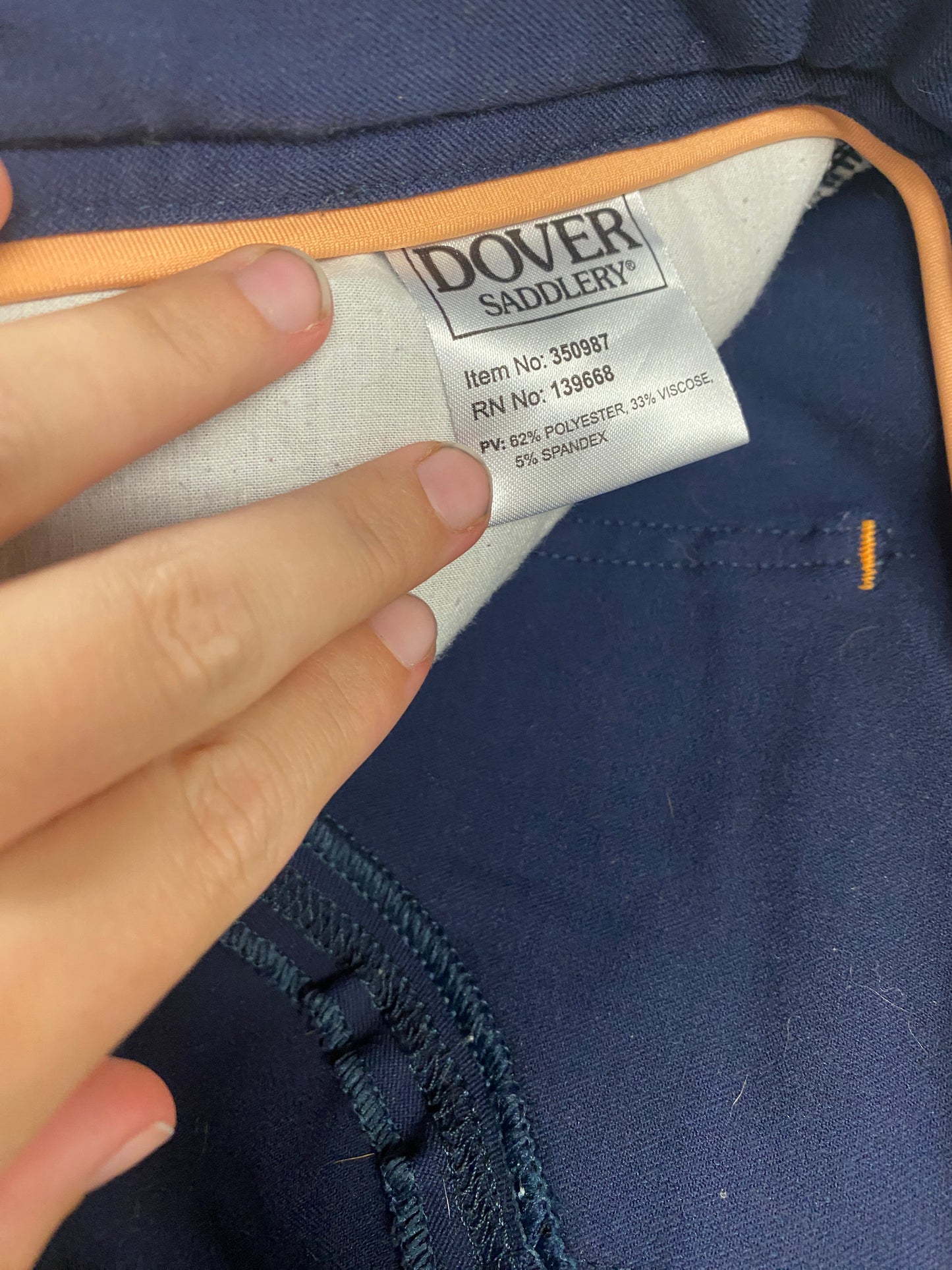 30 Dover Saddlery Blue Breeches