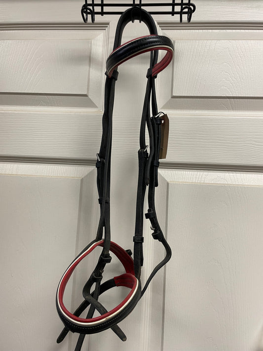 F Stubben Red/Blk Bridle