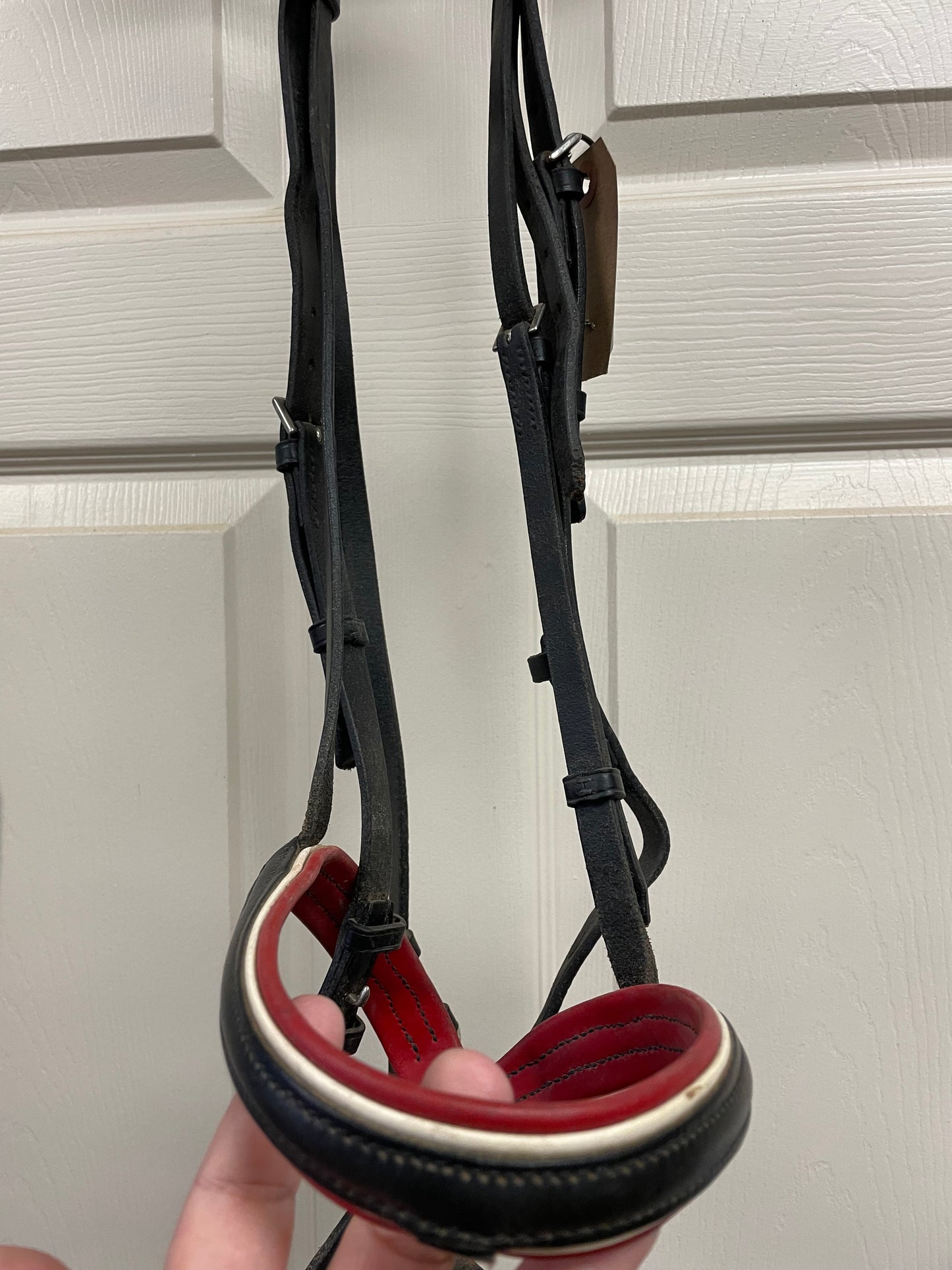 F Stubben Red/Blk Bridle