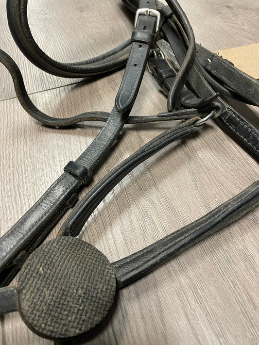 H Black Figure 8 Padded Bridle