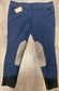 34R RJ Classics Blue Knee Patch Breeches