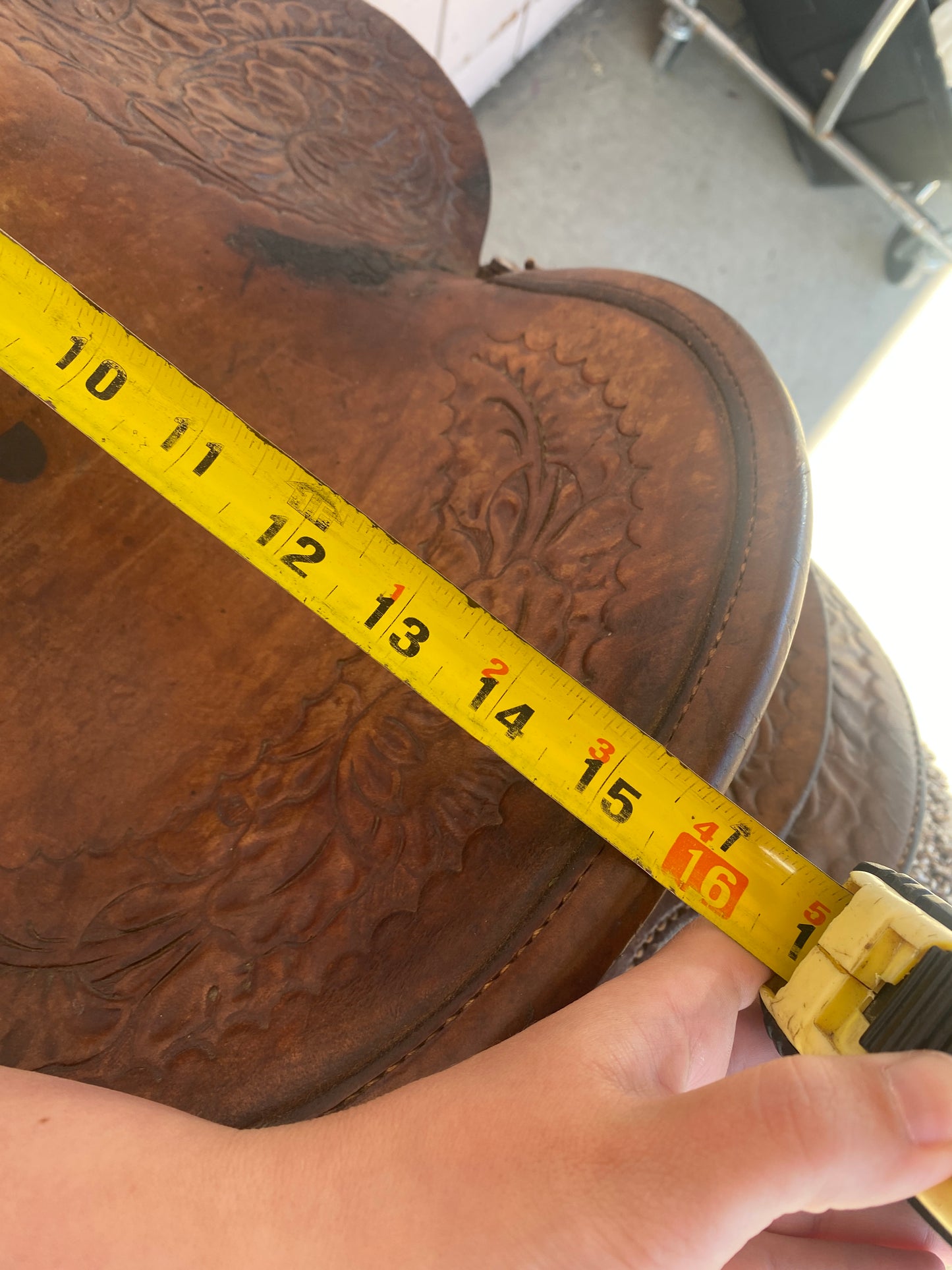 15.5” Brown Western Saddle