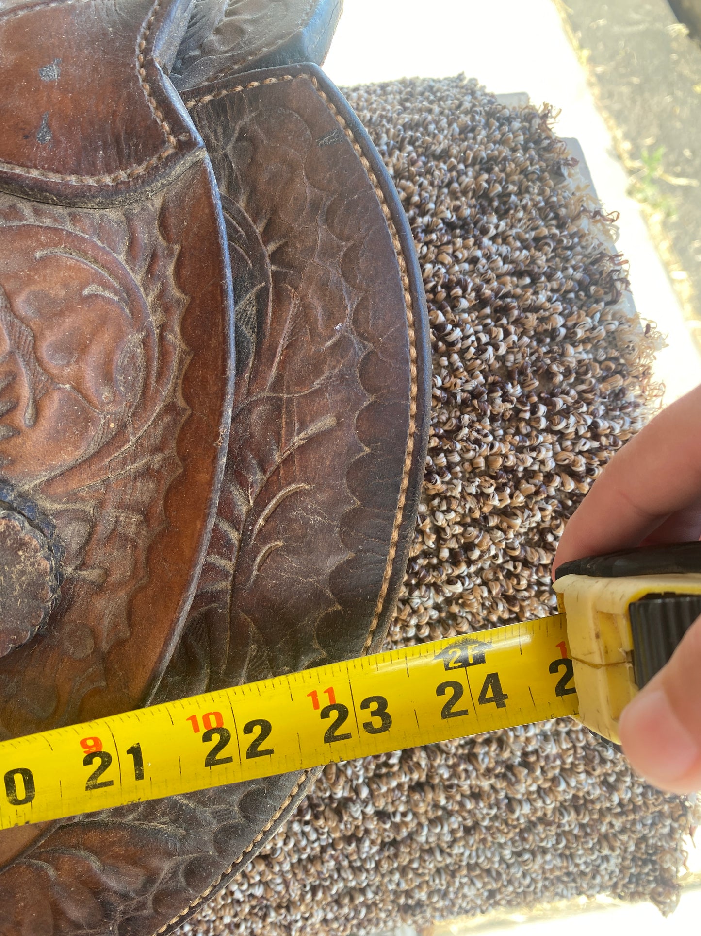 15.5” Brown Western Saddle