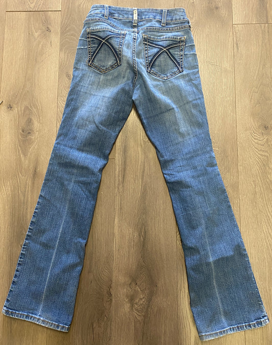 28R Ariat Real Denim Perfect Rise Boot Jeans