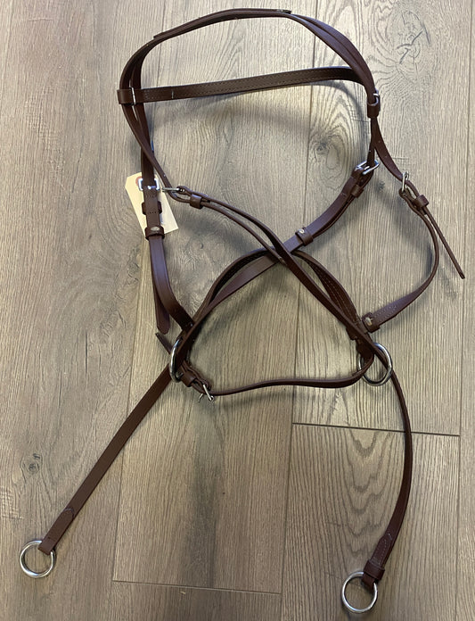 Brown Biothane Bitless Bridle