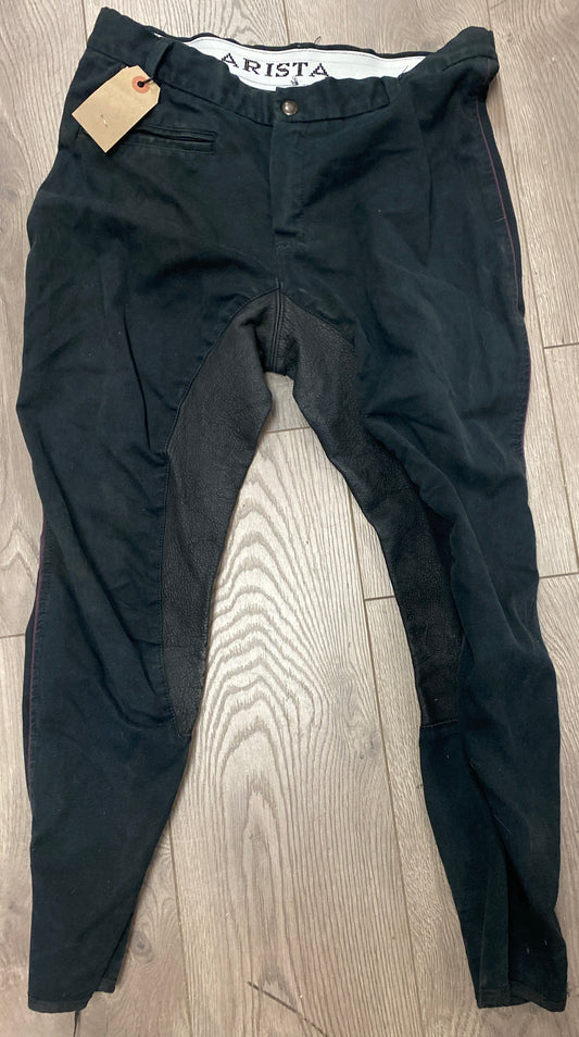 30 Black Arista Deerskin Breeches