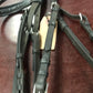 H padded dressage bridle