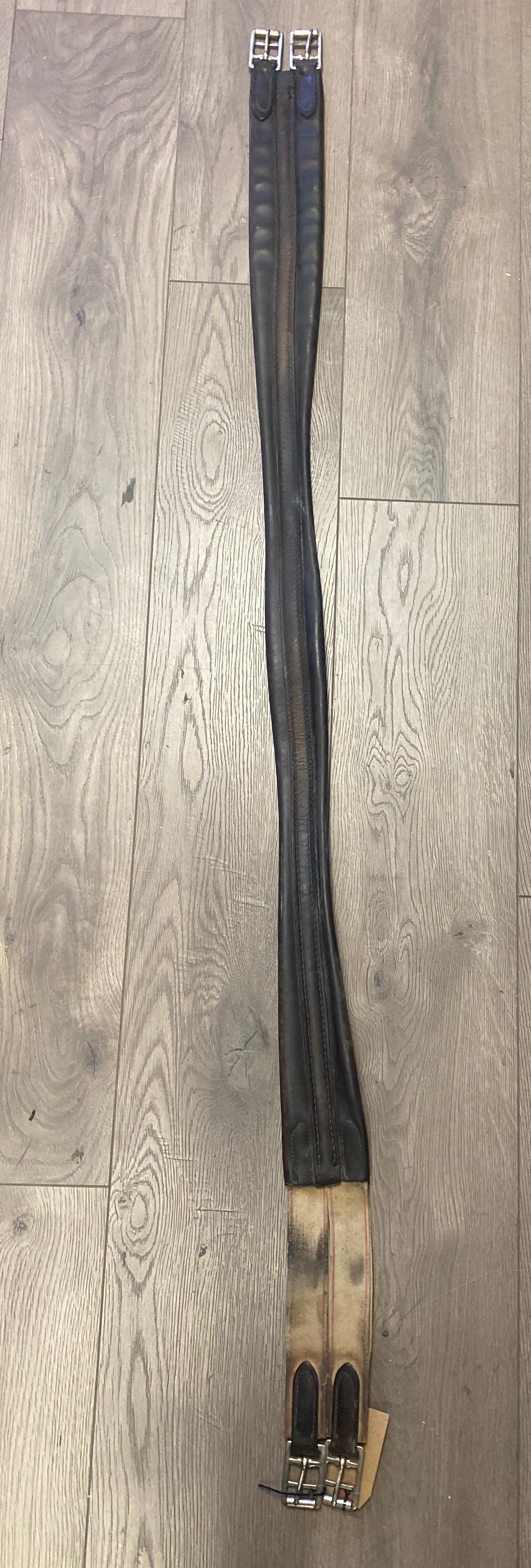 60” Brown Leather Girth