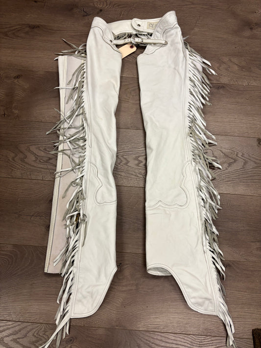 Small White Full Leather Chaps