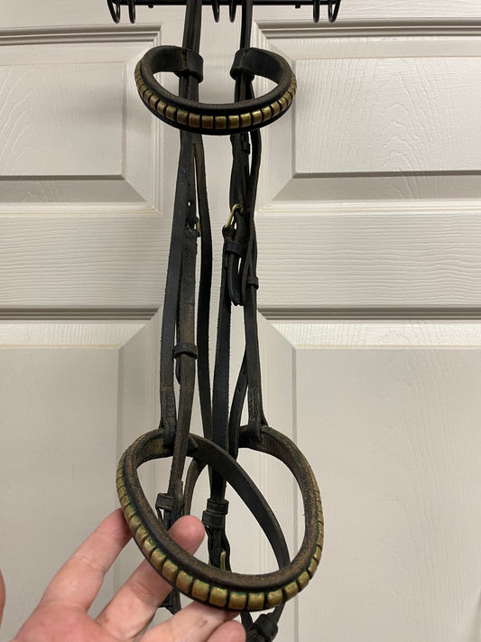 F black schooling bridle