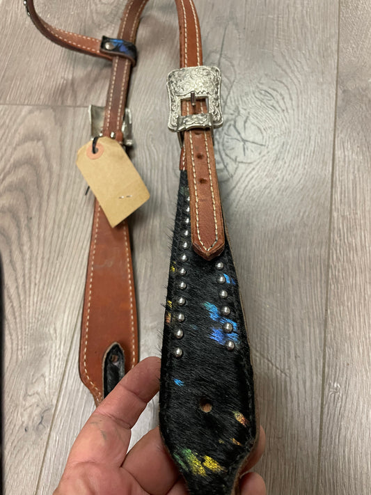 One Ear multi-colored Headstall