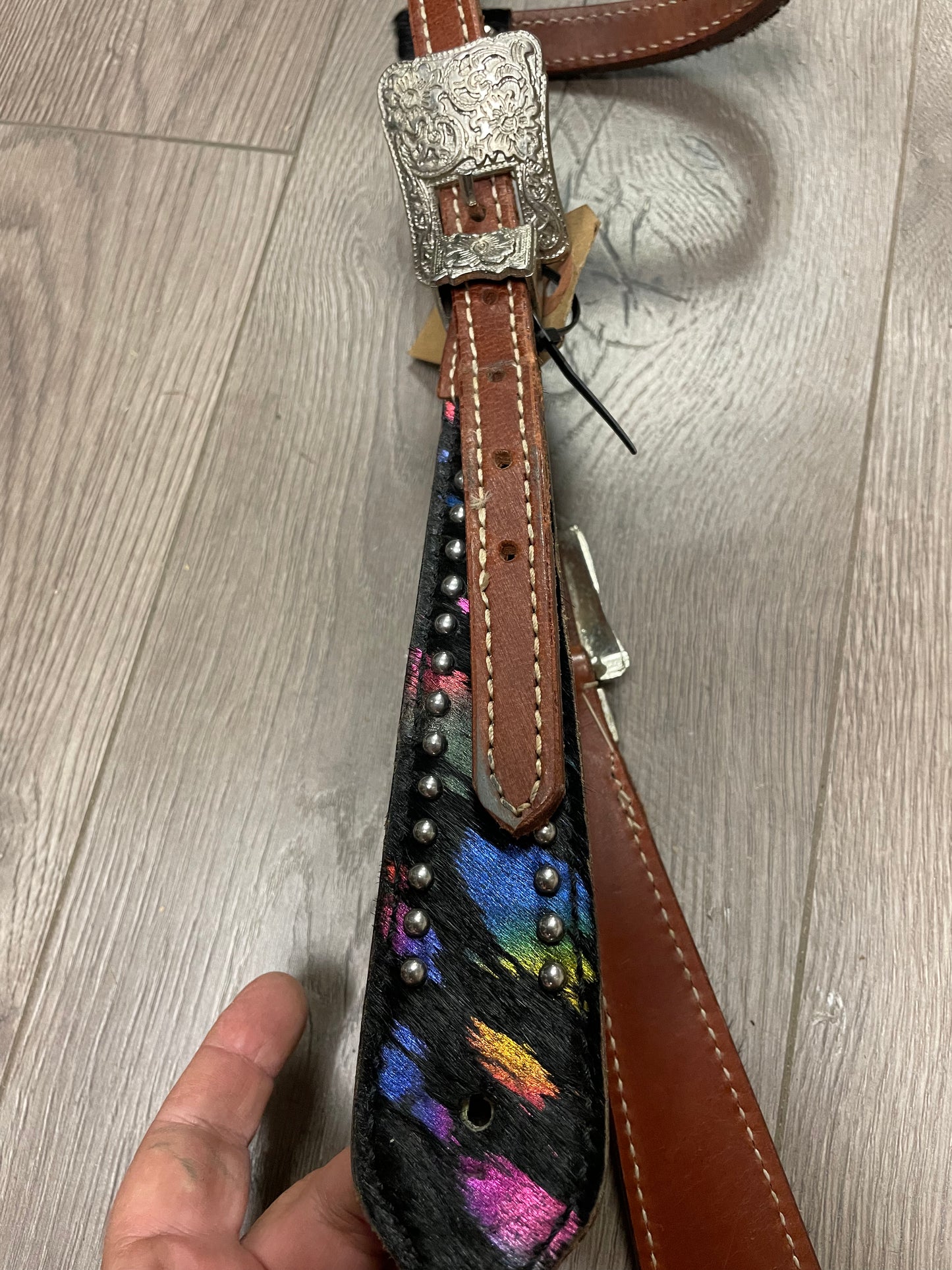 One Ear multi-colored Headstall