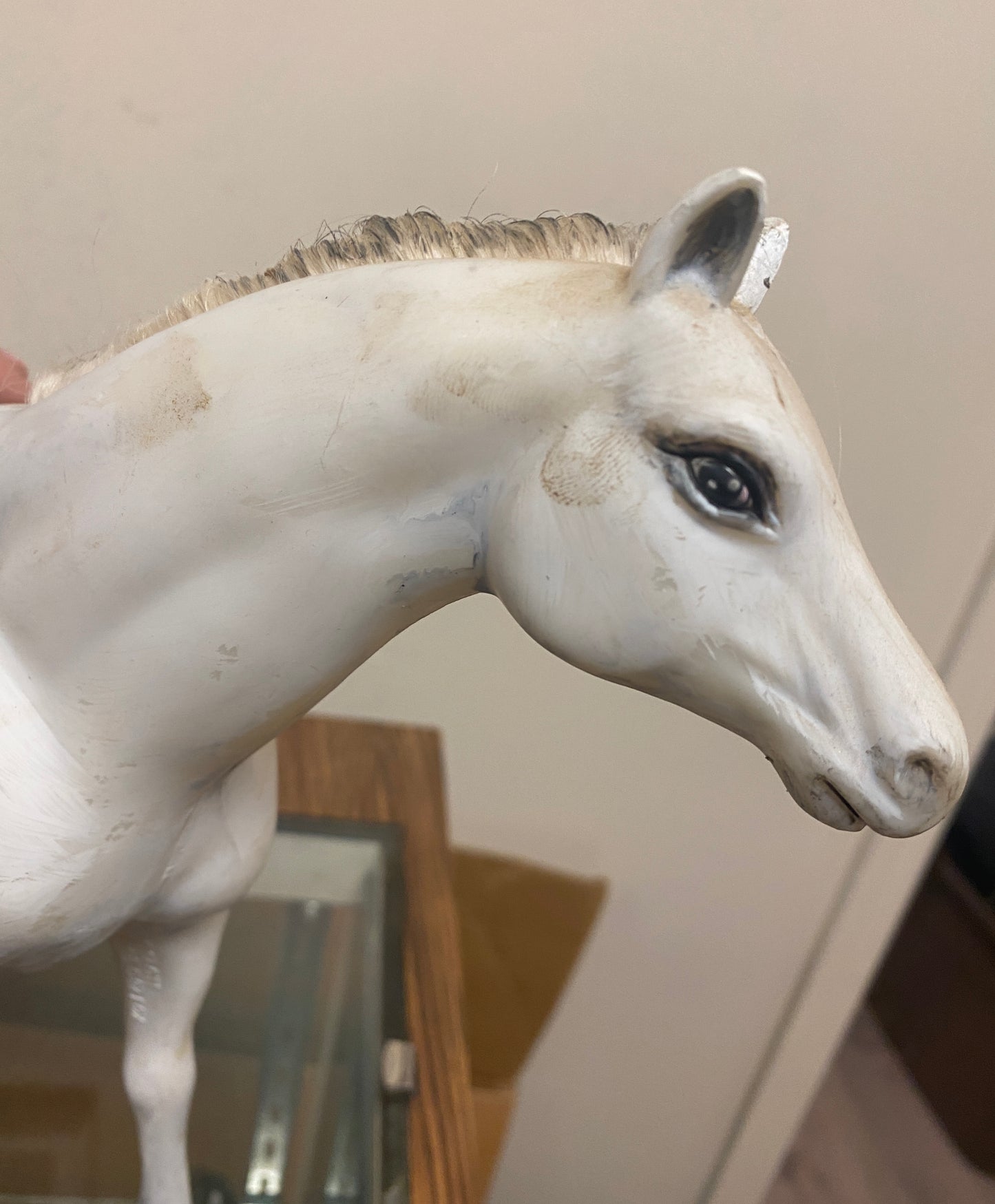 Gray Plastic Horse