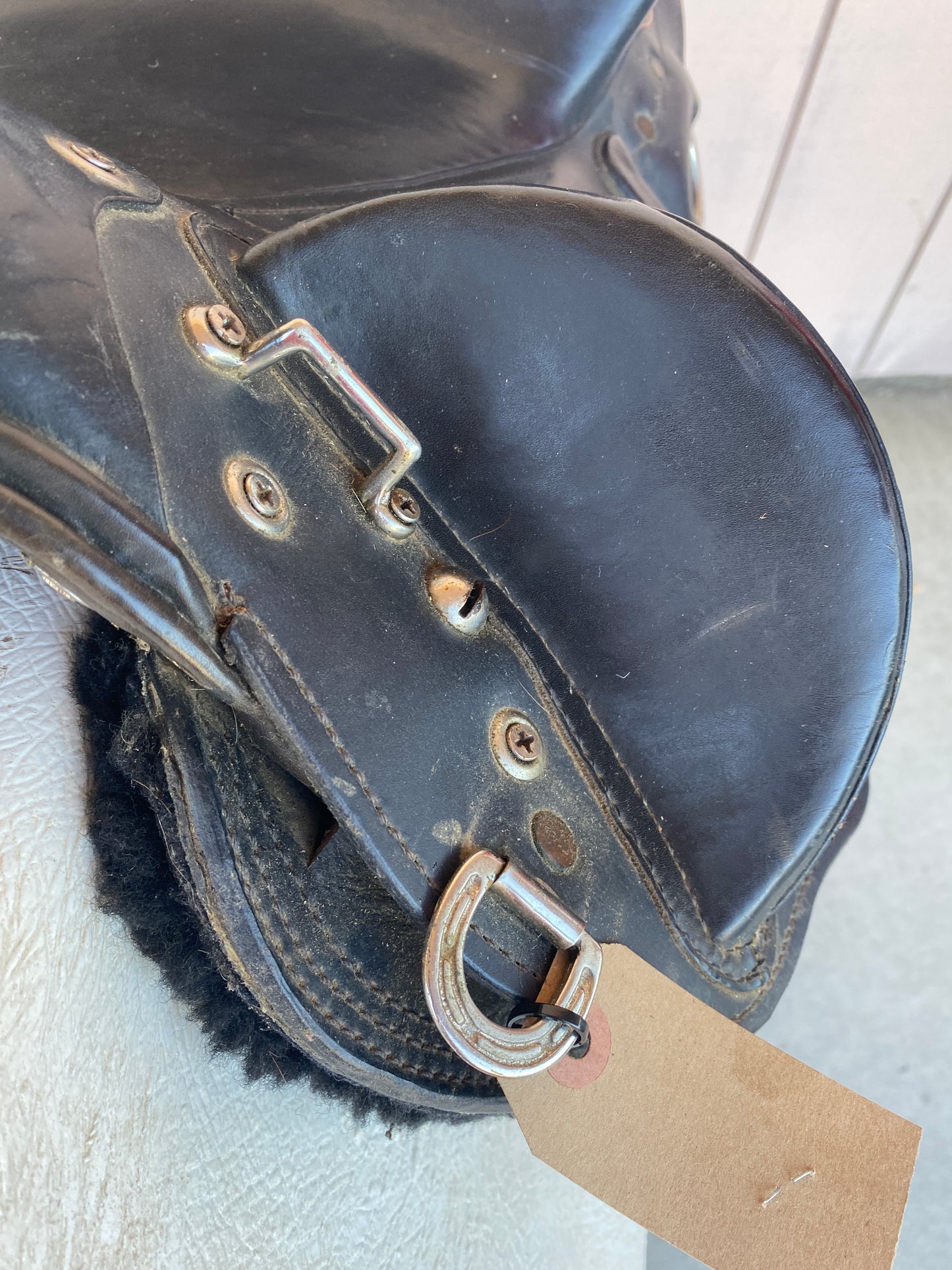 15” MusterMaster Black Australian Stock Saddle with Horn