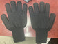 Medium Black Cotton Grip Gloves