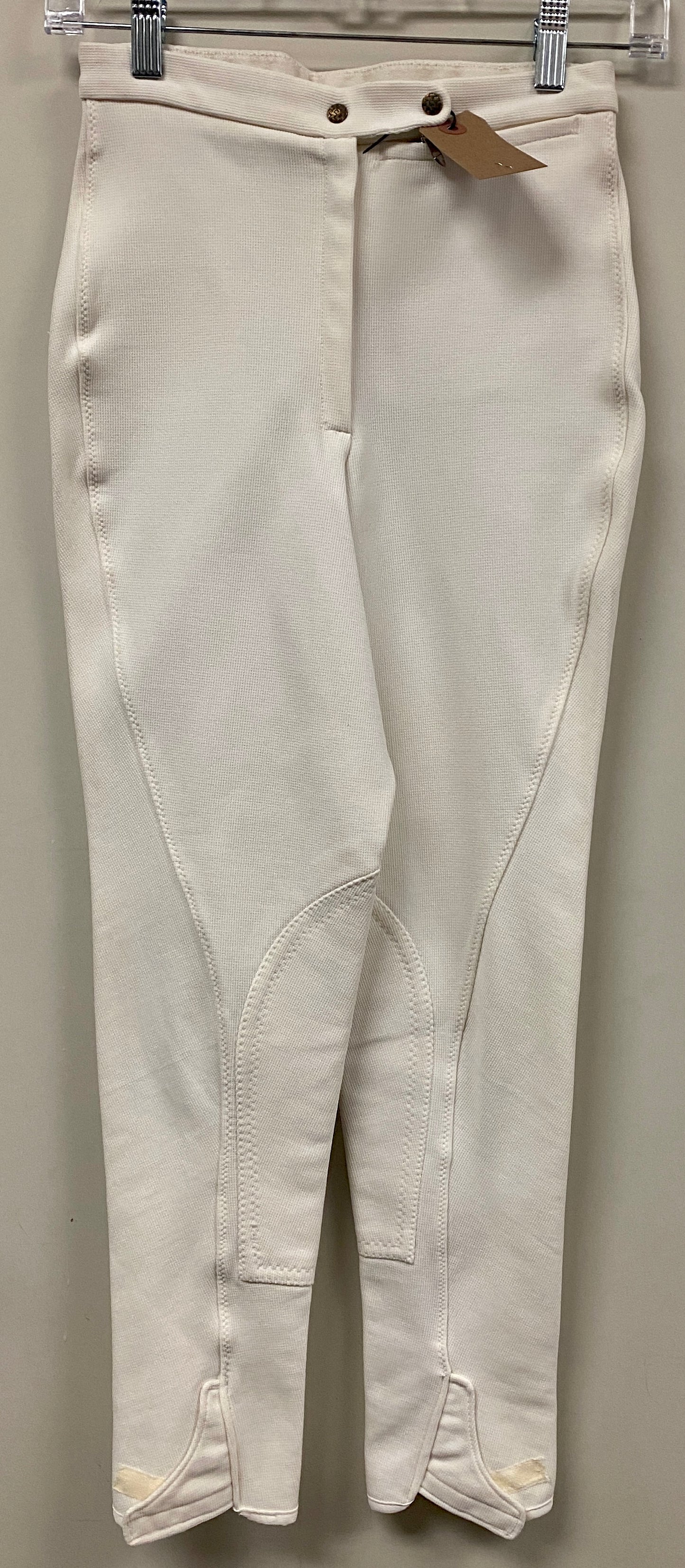 26R Harry Hall of London White Knee Patch Breeches