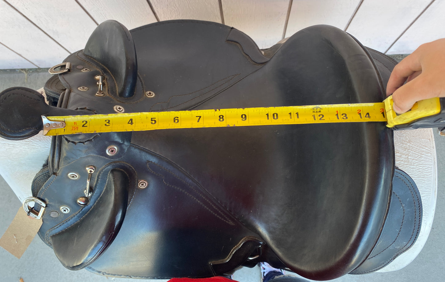 15” MusterMaster Black Australian Stock Saddle with Horn