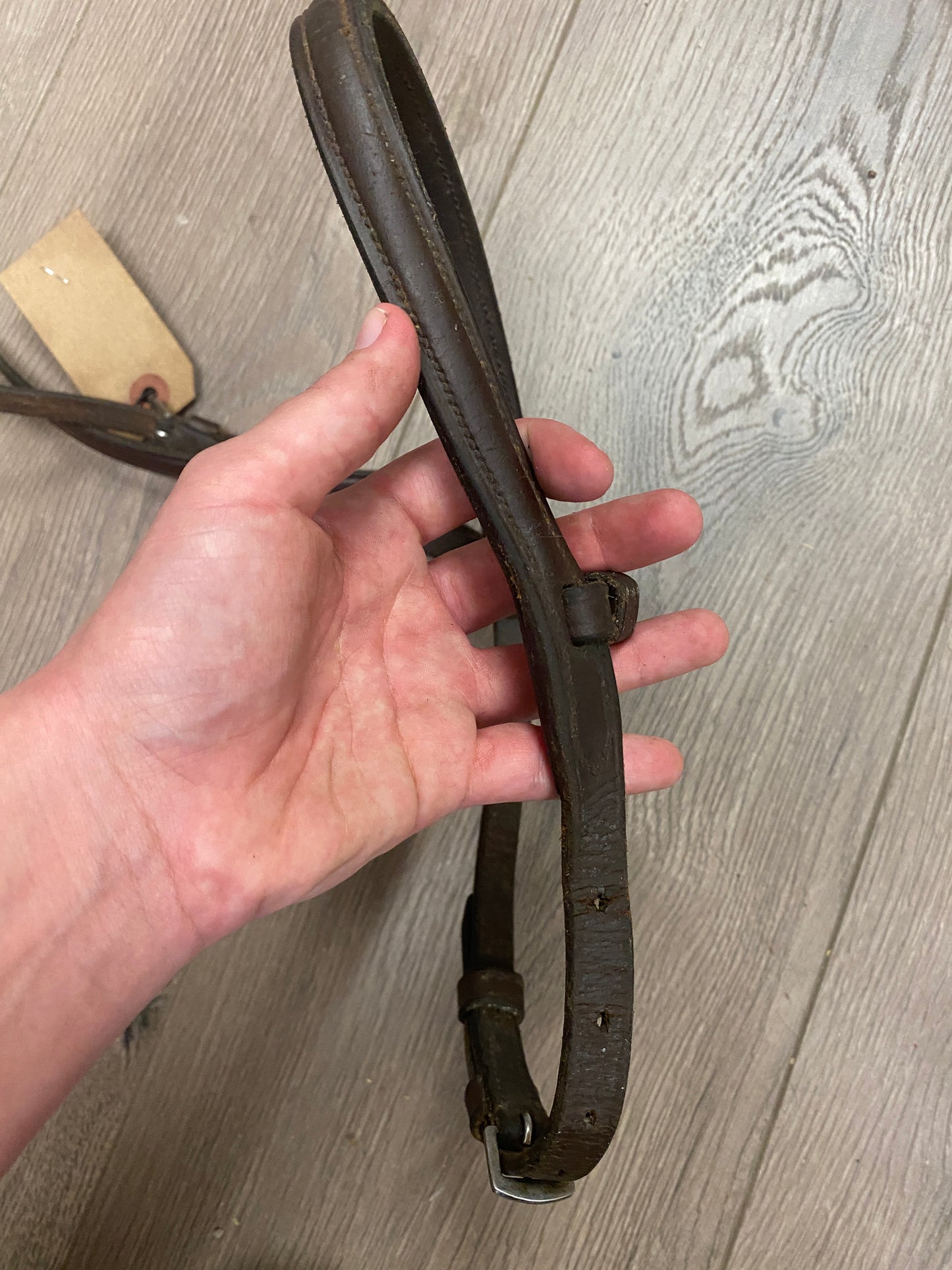 Full/Horse Plain Brown Noseband