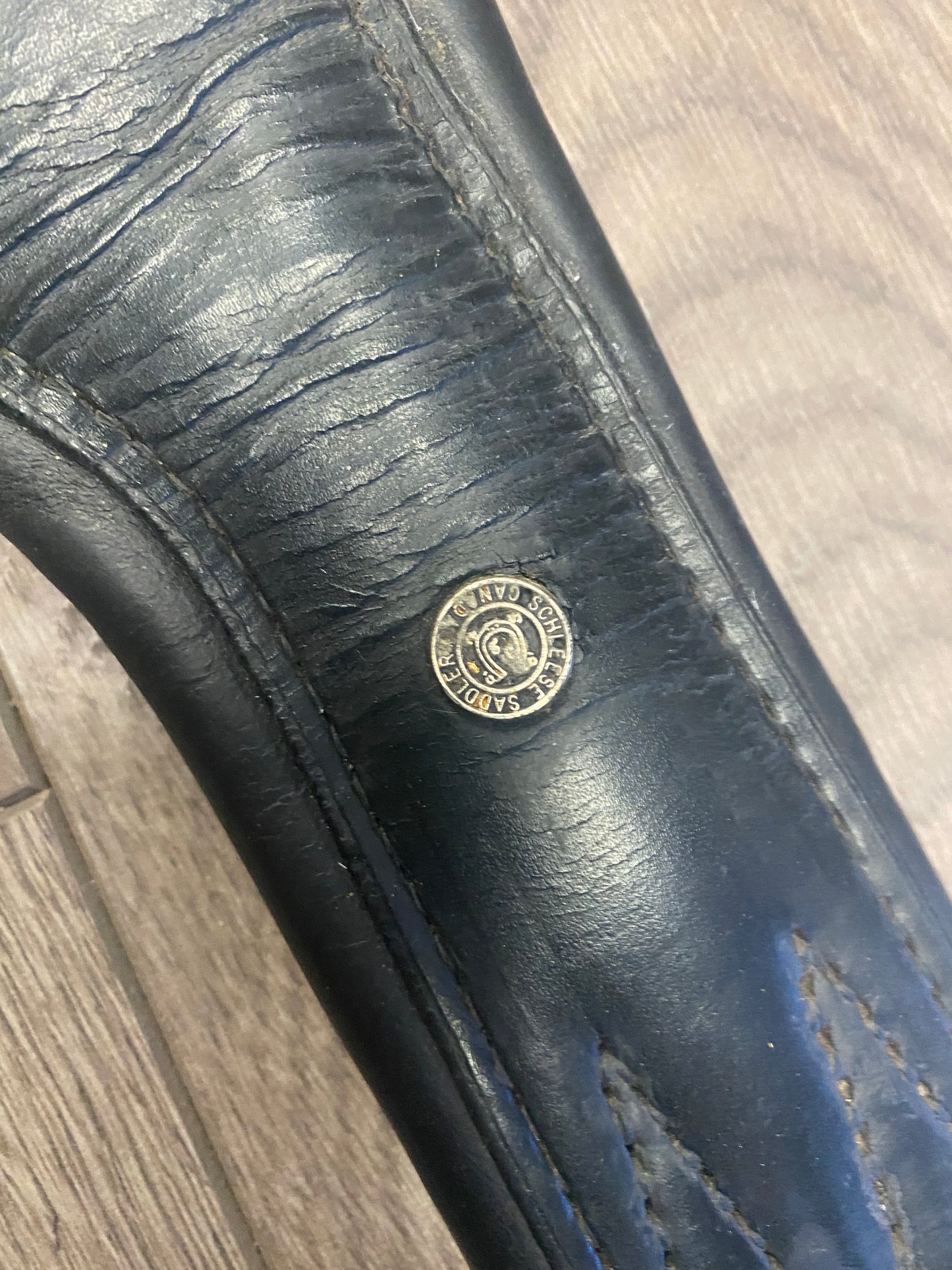 30” Schleese Black Leather Girth