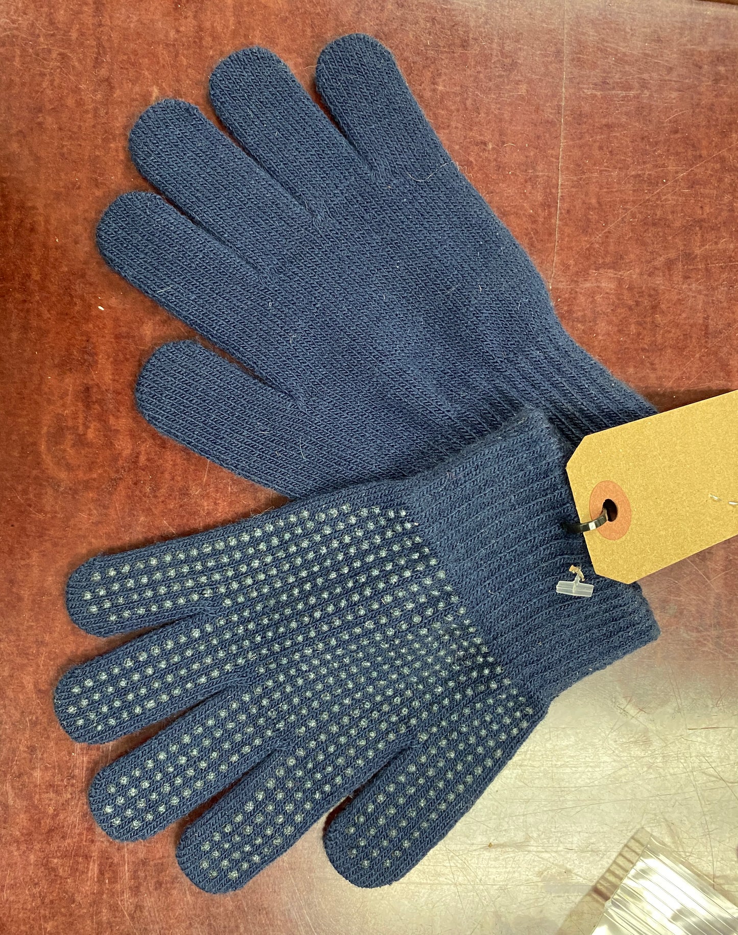 Small Kids Blue Grip Winter Gloves