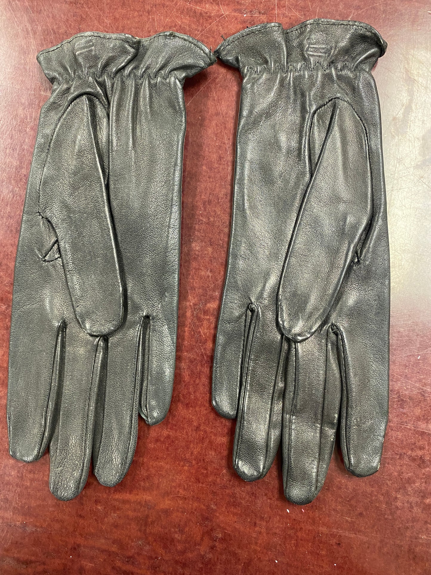 Small 6 1/2 Brown Leather Gloves