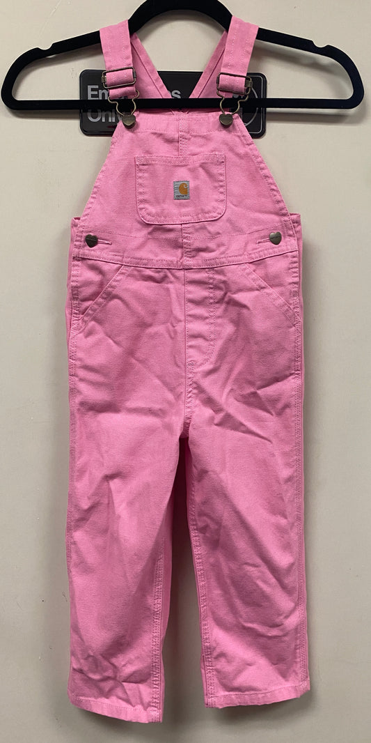 3T Pink Carhartt Overalls