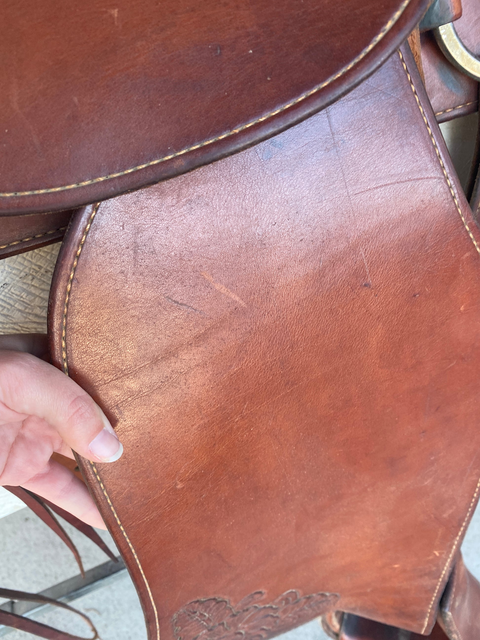15.5 Custom made roping saddle – The Tack Shack EQ