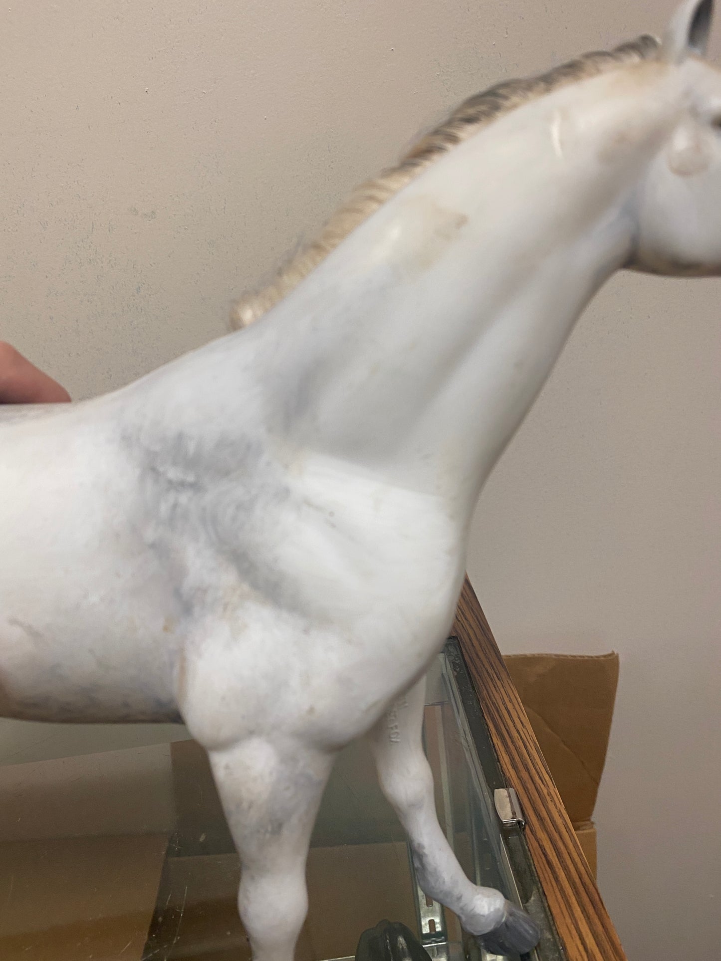 Gray Plastic Horse