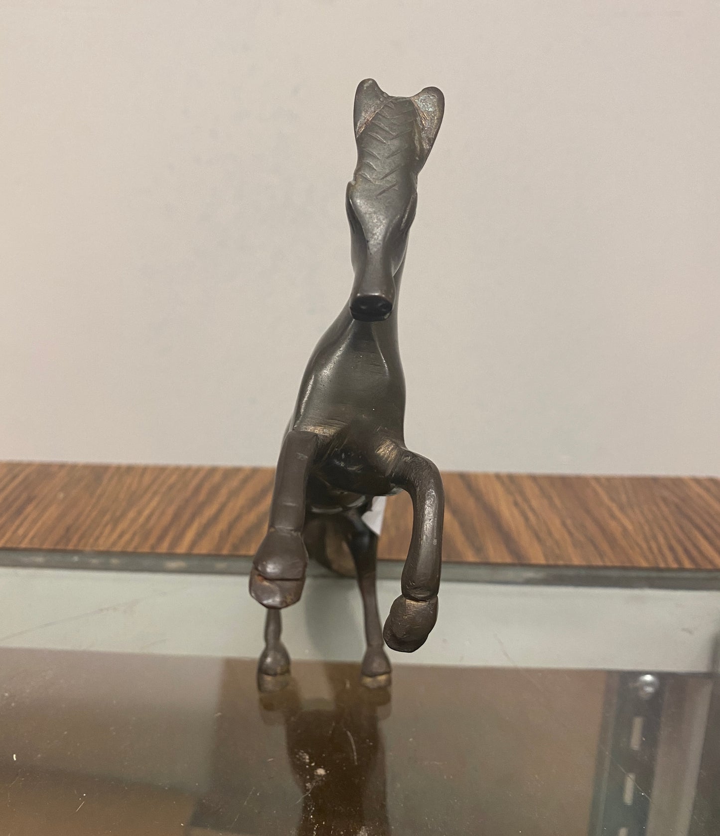 Vintage Brass Rearing Horse