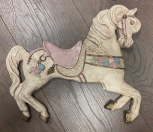 Ceramic Wall Hanging Carousel Horse