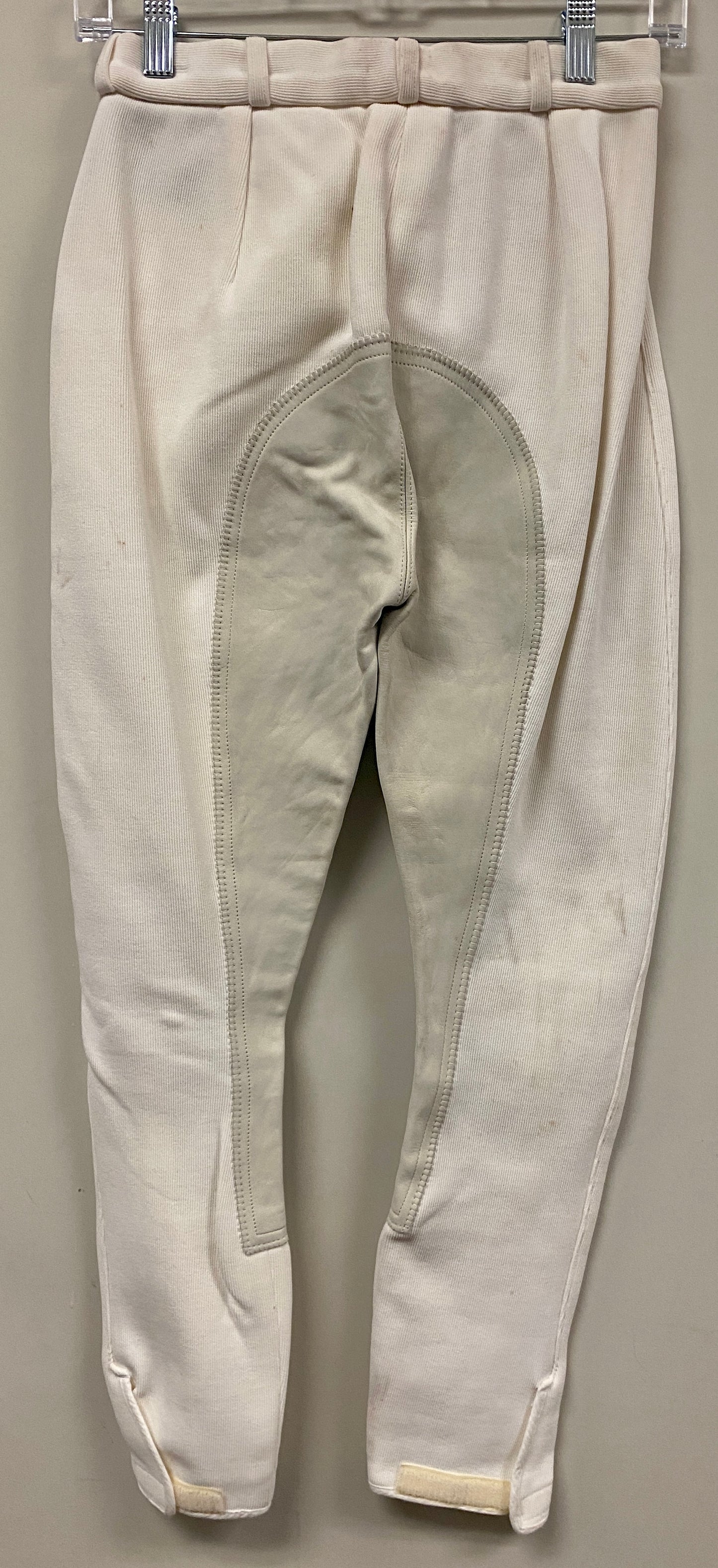 26R White Schumacher Full Seat Breeches